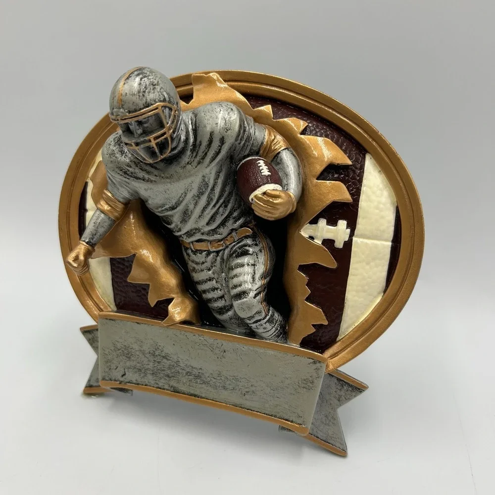 2010 3D Football Burst Trophy Award Wall Plaque RF-501 Resin 6